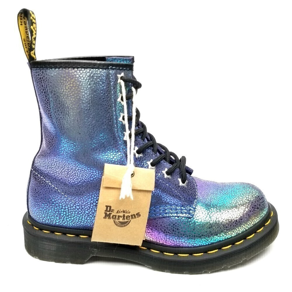 NWT Dr. Martens 1460 Rainbow Ray Mermaid Suede Lace Up Combat Boots Womens 6 - Picture 3 of 10